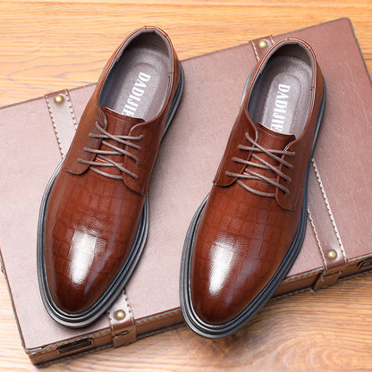 Autumn New British Men's Casual Leather Shoes Men's Plus Size Genuine Leather Business Men's Shoes