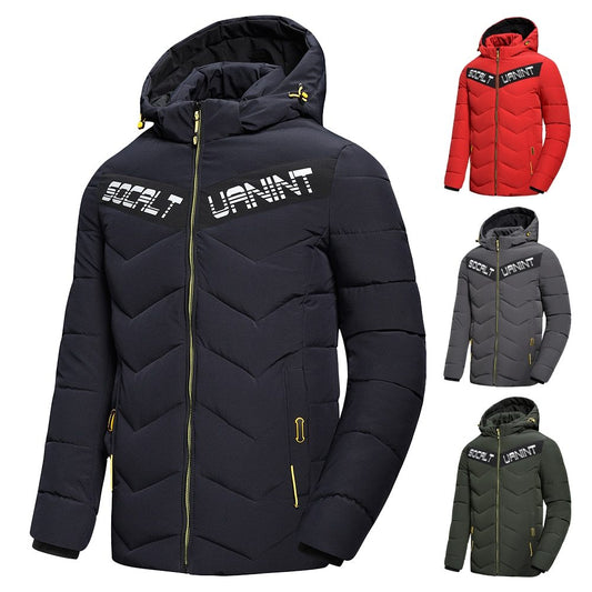 Casual hooded down jacket