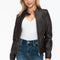 Snobbish PU Leather Biker Jacket with Side Zip Pockets