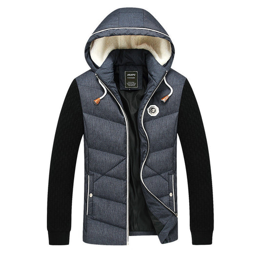 Men's hooded cotton suit Korean version of the self-cultivation XL men's cotton jacket Men's down jacket