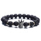 Fashion Lava Natural Stone Beads Bracelet For Women Men Man Crystal Crown Hand Bracelets Jewelry Mens Accessories