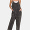 Zenana Washed Spaghetti Straps Overalls with Pockets