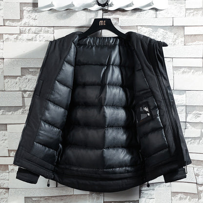 Junior hooded down jacket