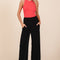 Mittoshop Elastic Waist Pants with Side Pockets