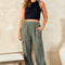 Hailey & Co Textured Rib Cargo Pants