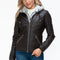 YMI Faux Layered Double-Zipper Jacket with Fuzzy Hood