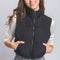 Love Tree Zip Up Turtleneck Cropped Vest Coat