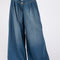 SAGE+FIG Smocked Waist Band Wide Leg Jeans